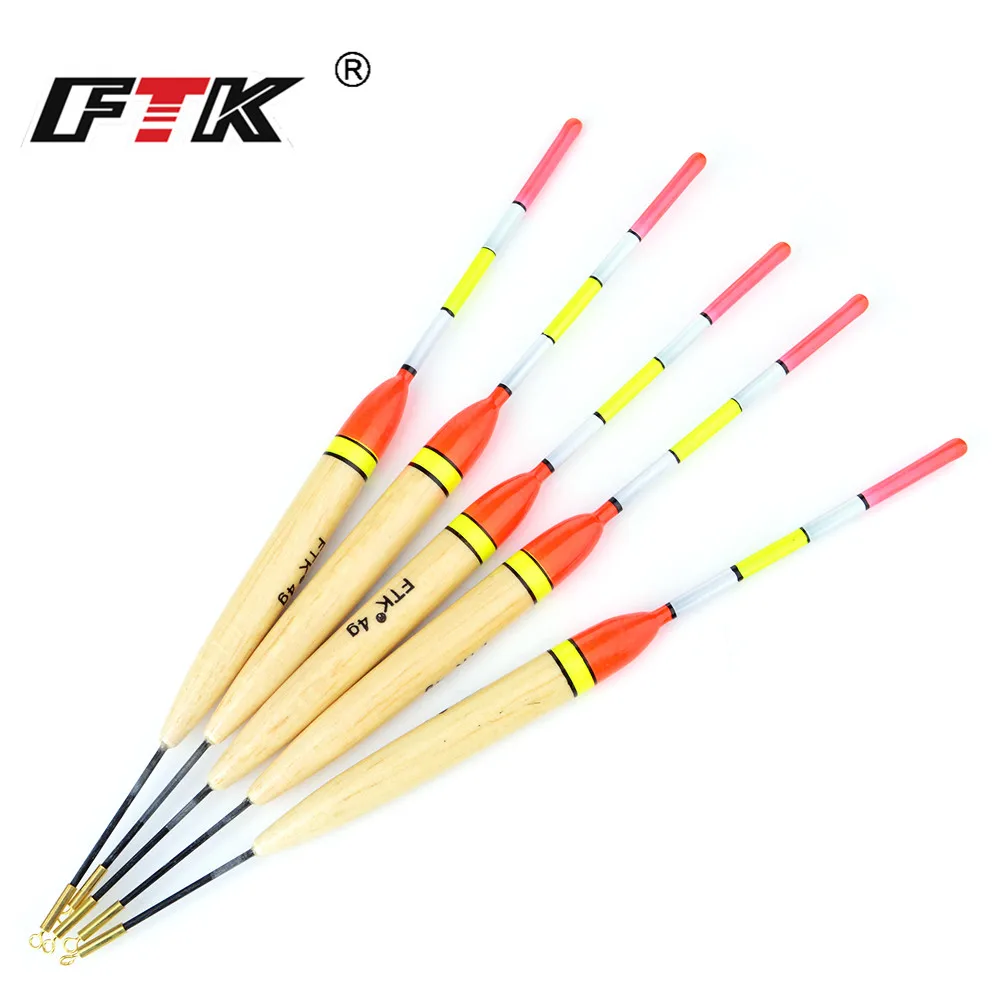 FTK Barguzinsky Fir 5Pcs/Lot Weight 3g-6g Fishing Float Length 20cm-22cm Float For Carp Fishing