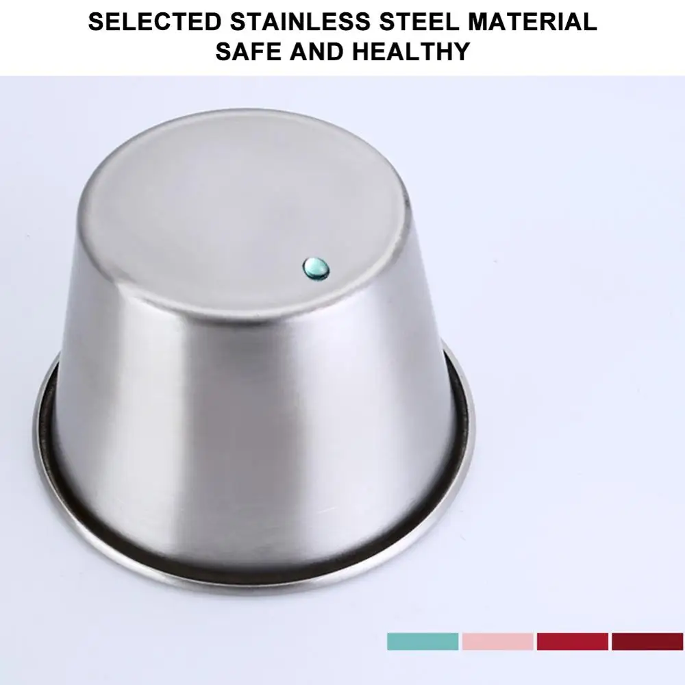 50 мл мини многоразовый чашки соуса Нержавеющая сталь Кухня погружения чаши для