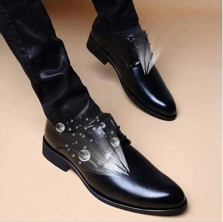 Мужские кожаные ботинки в британском стиле повседневные теплые высокого