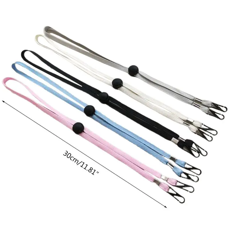 

10 Pcs Mask Lanyard Straps Holders for Back of Head or Neck Adjustable Stopper New