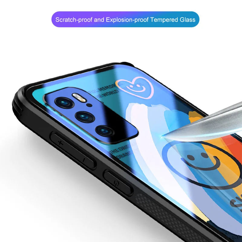 

ASINA Transparent Tempered Glass Case For Huawei P40 P30 P20 Pro Cover Cute Cartoon Bumper For Nova 7 8 Pro Couple Coque Love