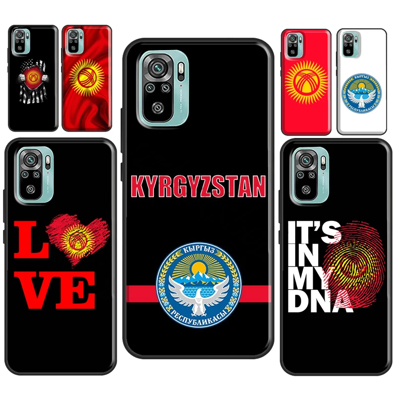 Чехол с флагом Киргизии для Xiaomi Redmi Note 11 Pro 10 8 9 9S 10S 11S чехол 9C 9A 9T - купить по
