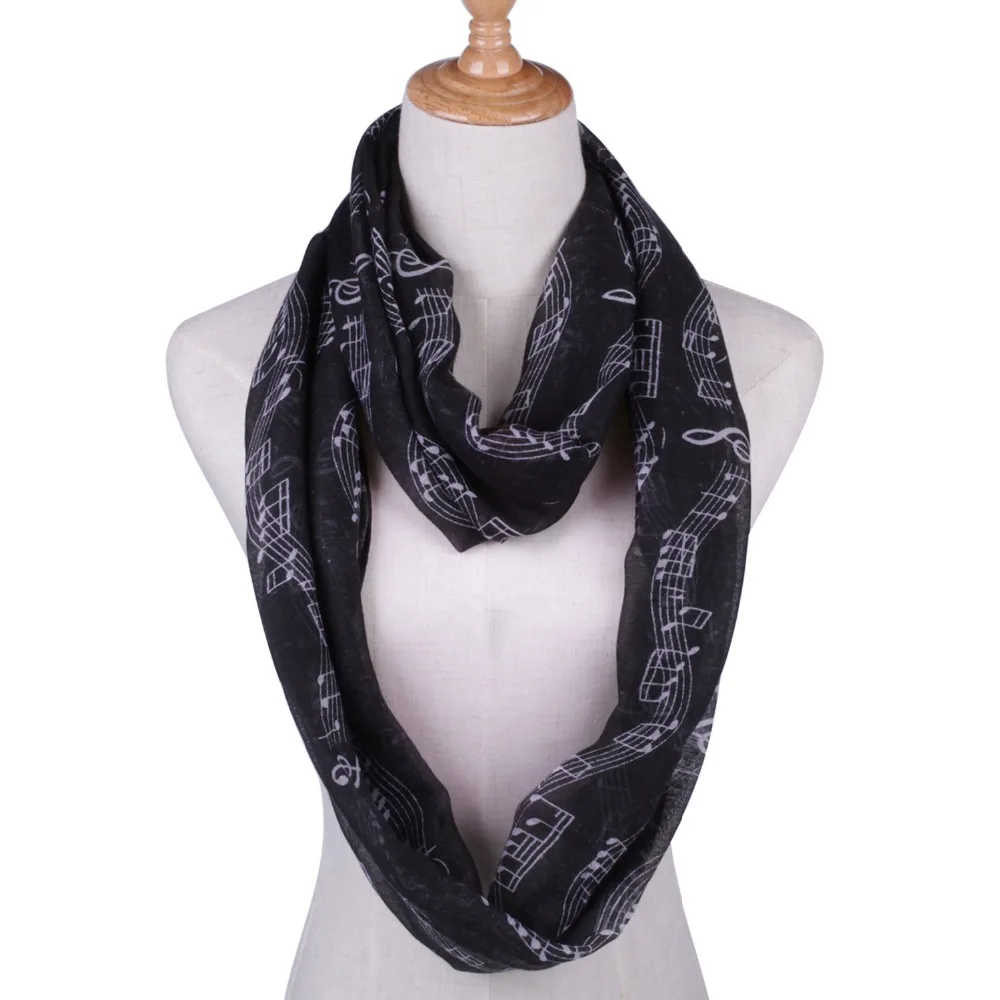 Шарф с принтом Музыка Infinity женский шарф Snood Foulard Дизайнерские шарфы|scarf thailand|scarf