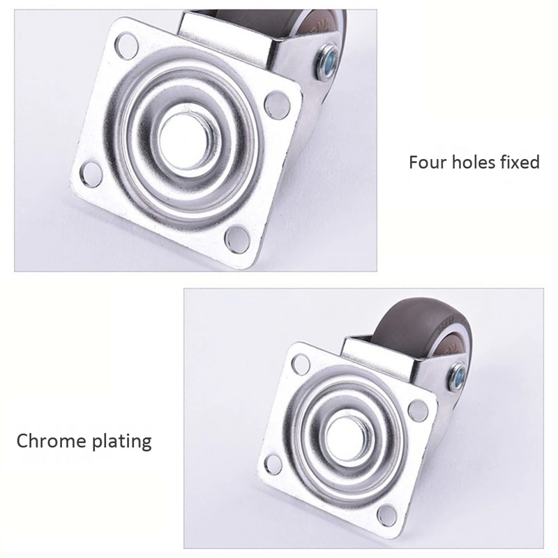 8 шт бытовой/кпромышленной тележки 1 дюймов сверхмощный поворотный мягкий