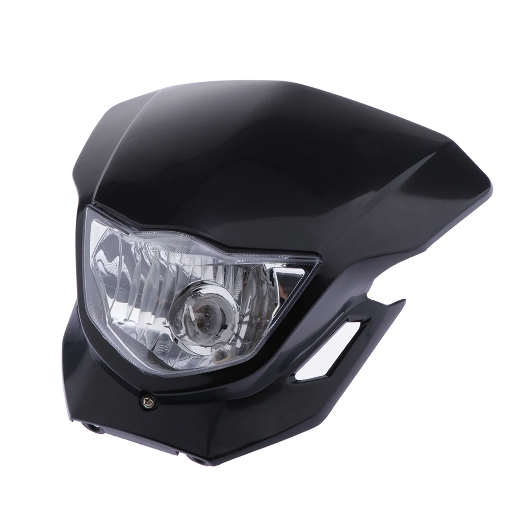 

12v Universal Motorcycle Headlight Headlamp Lights for HONDA 110-250CC Black