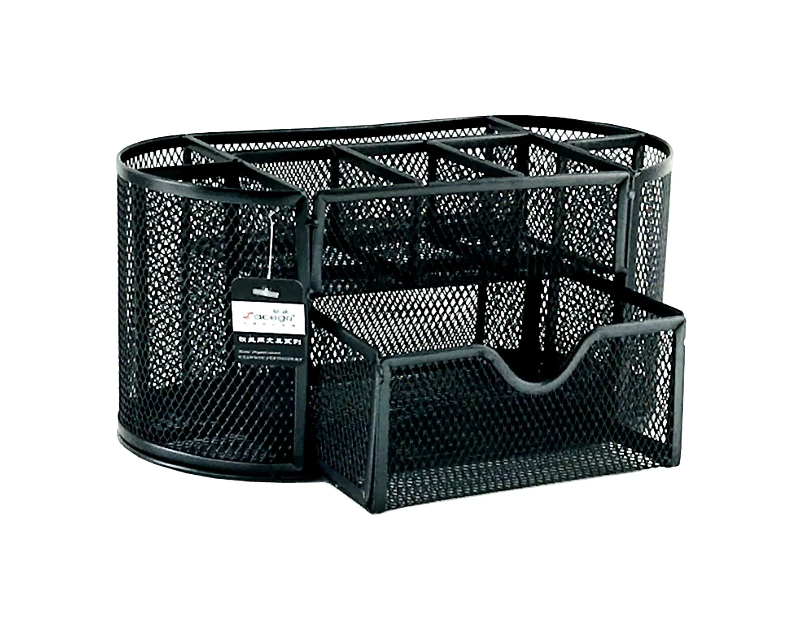 Черный органайзер для карандашей с металлической сеткой 9 элементов |