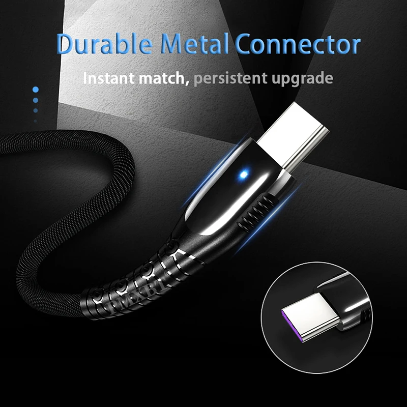 5А USB C кабель QC 4 0 3 SCP зарядное устройство для Huawei P40 P30 Mate 30 20 Pro Supercharge Быстрая
