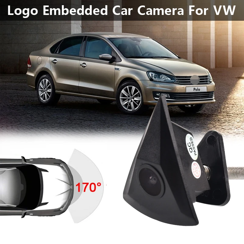 Автомобильная ПЗС-камера переднего вида HD для VW Passat B5 B6 B7 Tiguan Golf MK5 MK6 Touran Polo Sedan Beetle