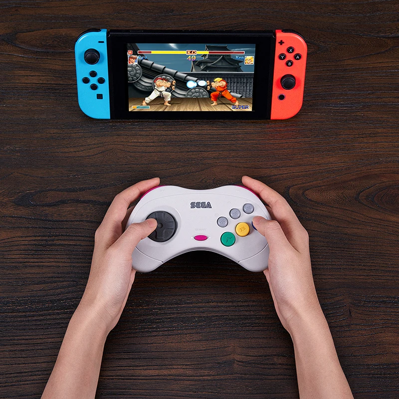Беспроводной Bluetooth геймпад 8bitdo SS контроллер для SEGA Saturn Style Nintendo Switch PC MAC Steam