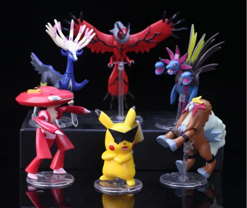 Большой размер X Y Hydreigon Entei Genesect Raichu pika аниме экшн& toyp Покемон Фигурки Коллекция Модель игрушки подвижная база