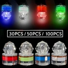 3050100 шт Мини светодиодный светильник для рыбалки с глубокими каплями подводный водонепроницаемый кальмар стробоскоп приманка для рыбы приманка лампы Ligthting