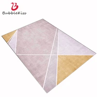 bubble kiss pink gold carpets for living room geometric pattern anti slip floor rugs customized home decor girls bedroom rugs