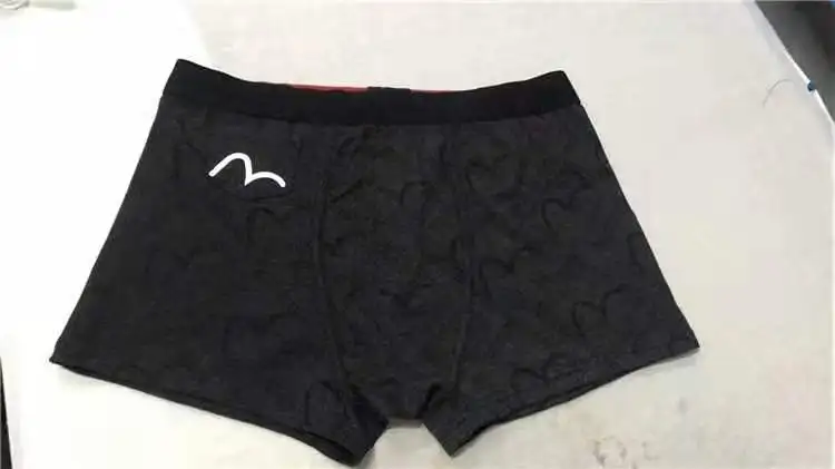 Новые полки Аутентичные Evisu повседневные мужские Tide бренд-Боксер Дышащие Боксеры хлопок печати мода боксер короткий жилет