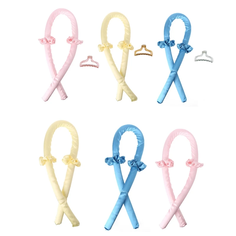 Heatless щипцы стержень лента для волос инструменты самостоятельной укладки длинных