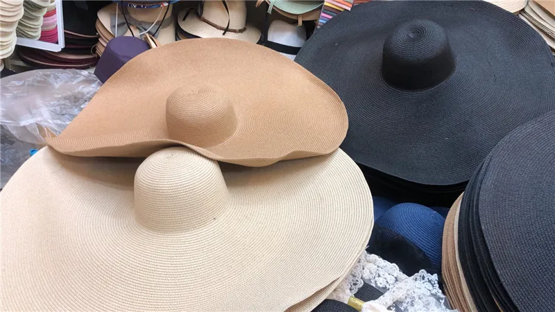 Женская пляжная кепка с большими полями 01812 shi летняя для отдыха 25 см|Женские