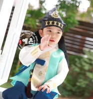 high end childrens boy birthday one year old new hanbok korean imported fabric clothing