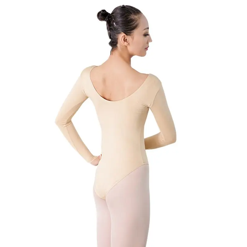 Women Long Sleeve Ballet Leotards For Turtleneck Dance Leotard Sexy Gymnastics Cotton Adult Costumes | Тематическая одежда и