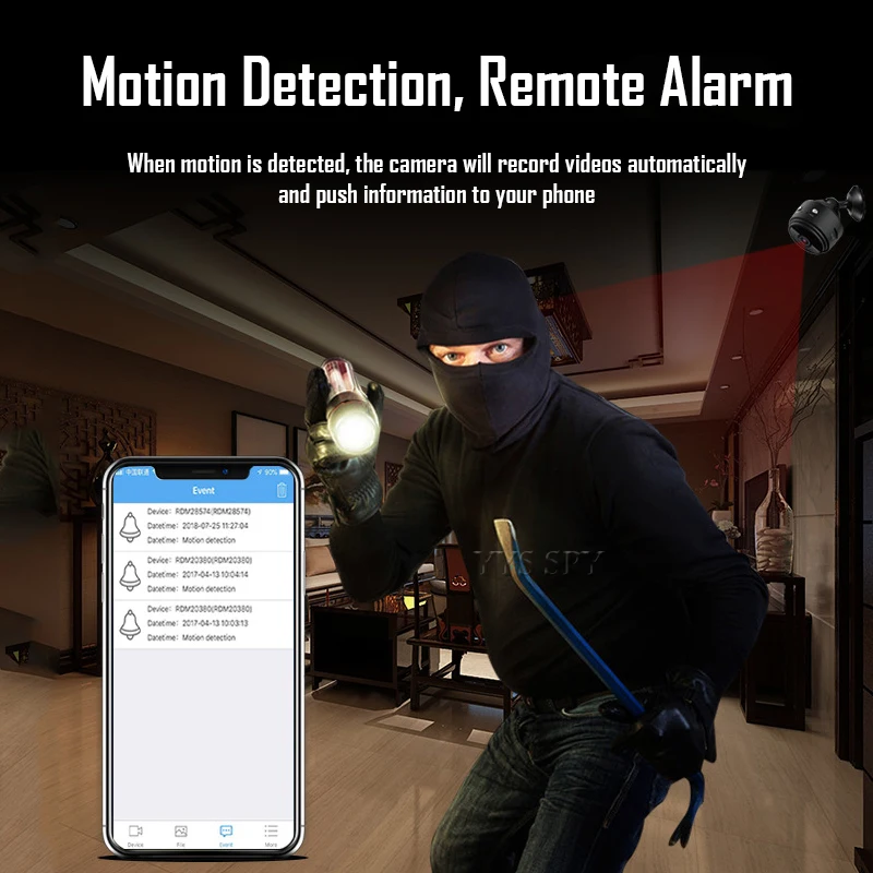 Мини камера видеонаблюдения с поддержкой Wi Fi|Камеры видеонаблюдения| |