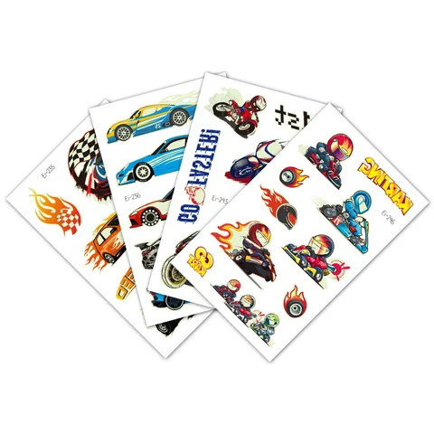 1pc Motocross Motorcycle Tattoo Sticker Dirt Bike Tattoos Kids Face Arm Art  Tattoo Motorcycle birthday party decoration Gift toy - AliExpress