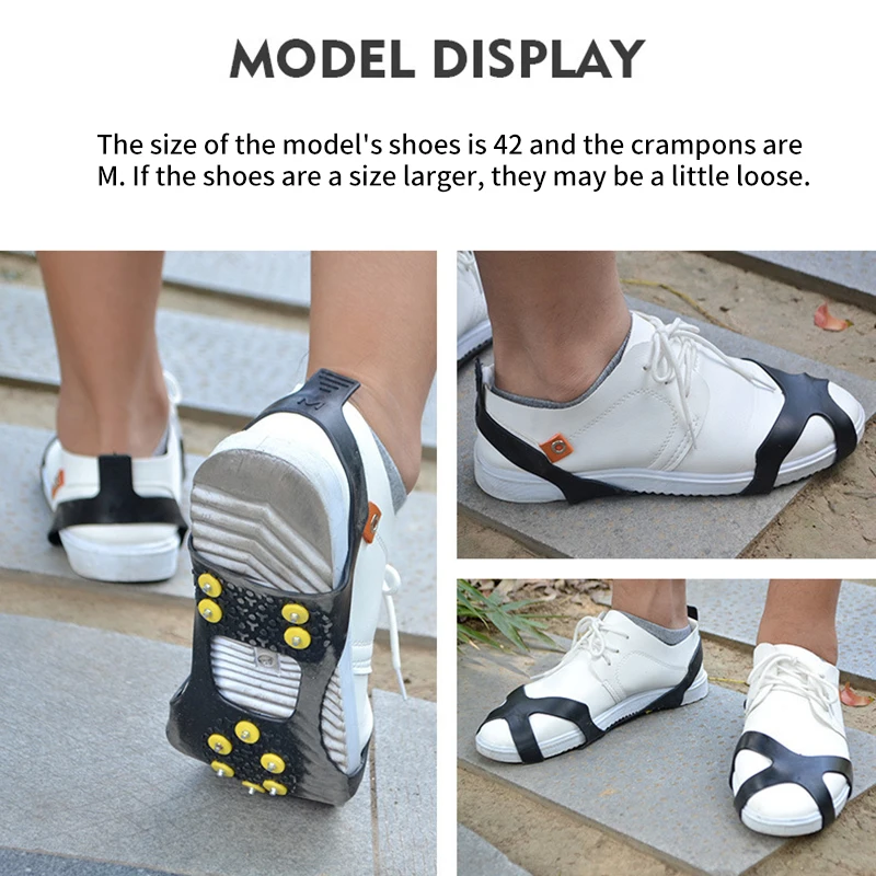 10 шипов противоскользящие ледяные ручки альпинистские скобы для снега