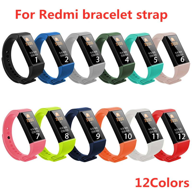 

For Redmi bracelet strap Silicone wristband anti-lost smart For Xiaomi Redmi bracelet replacement strap