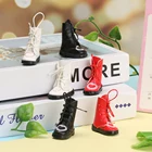 1 пара Милых Мини-ботинок из искусственной кожи с сердечками для 16 кукол, аксессуары для игрушек, обувь для кукол ручной работы, детские игрушки, подарок на день рождения