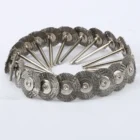 DRELD 20 шт. Аксессуары Dremel 22 мм стальная вращающаяся полировальная щетка щетки колеса провода шлифовальный вращающийся инструмент для мини-дрели полировка