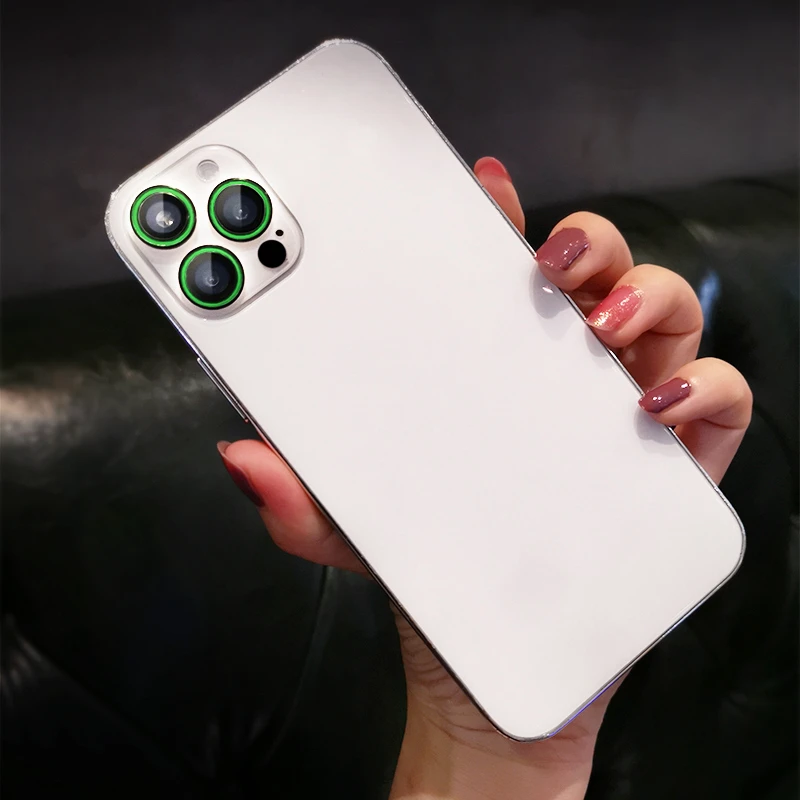 

Camera Len Tempered Glass for iPhone 12 Pro Max 4 Colors Luminous Screen Protector for iPhone 12 Mini 12 12 Pro Protective Glass