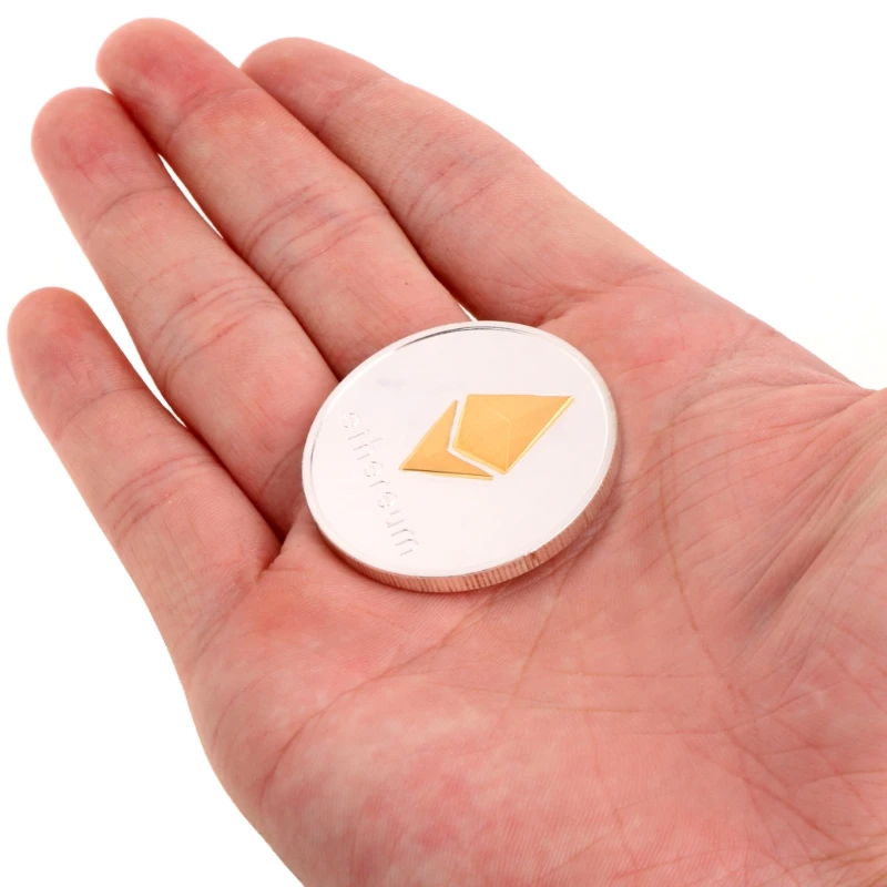 Эфириум памятная монета с серебряным покрытием коллекция сувениров|Безвалютные