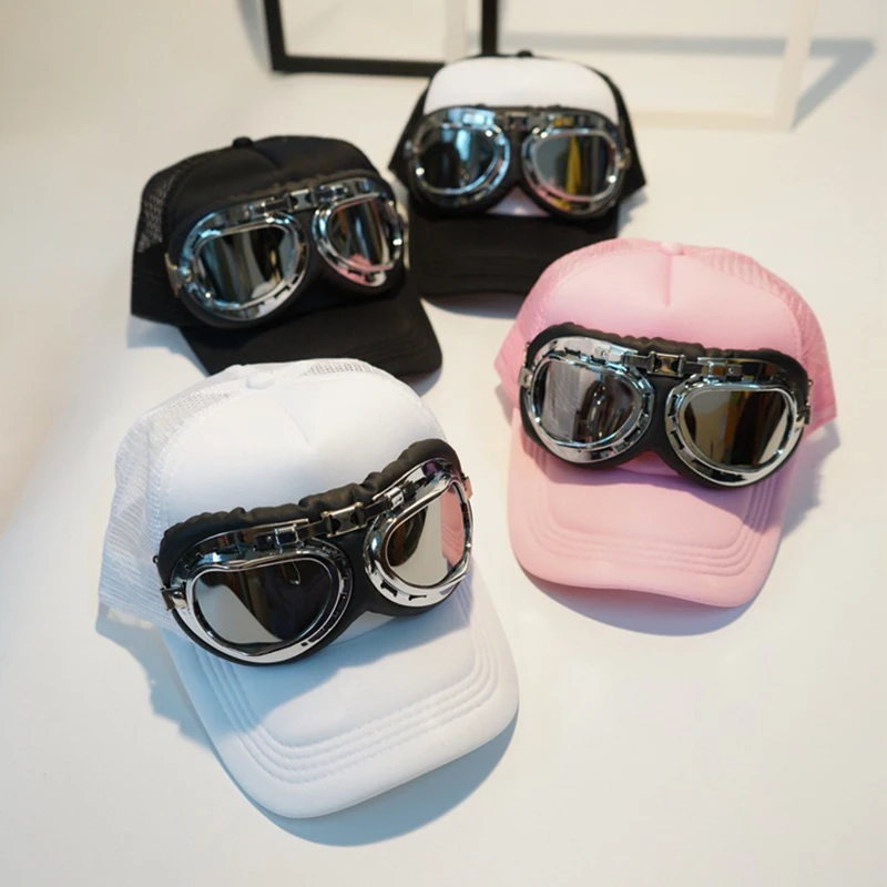 

Parent-Child Baseball Hats Women and Men Mesh Breathable Outdoor Sports Sunscreen Sunshade Pilot Caps Adjusnable Snapback Hat
