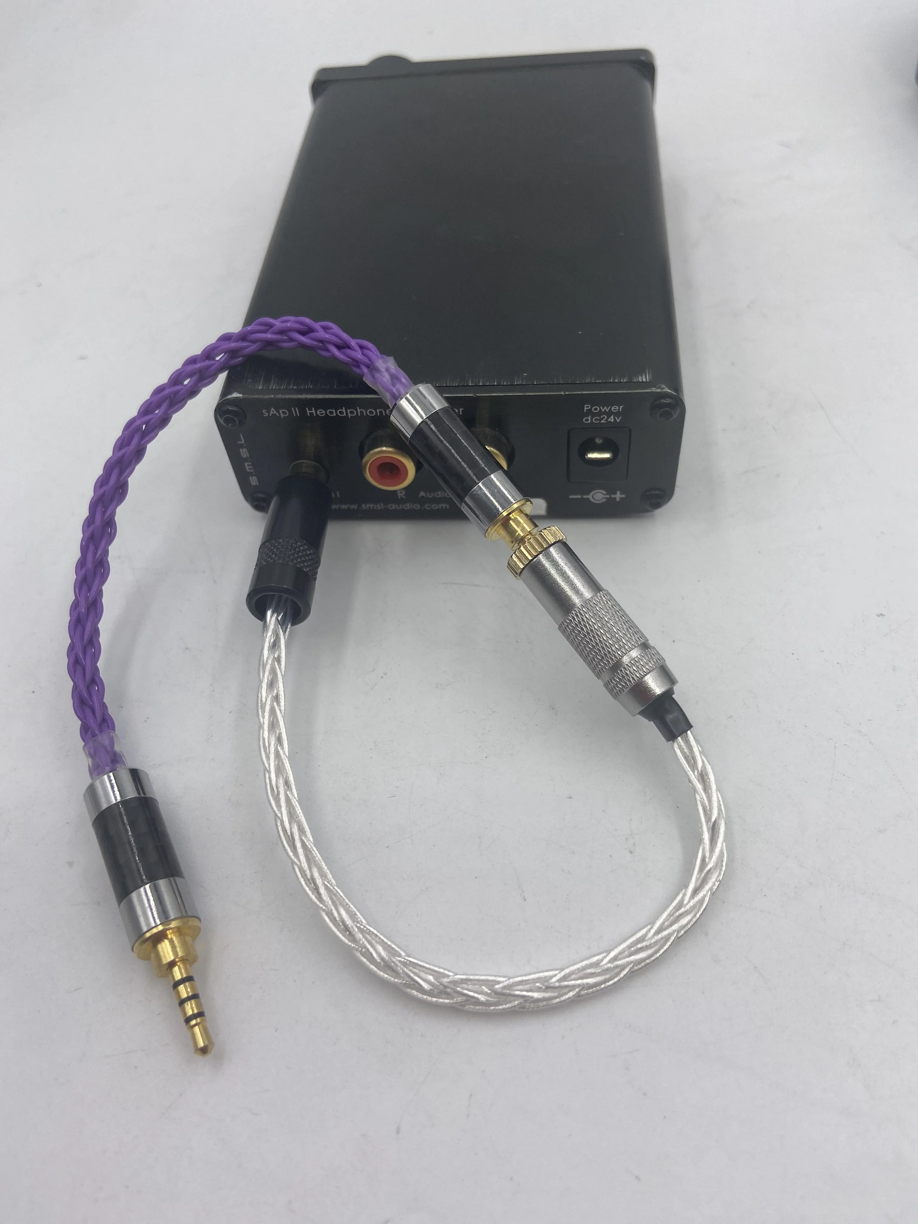 

HIFI Carbon Fiber 2.5mm TRRS Balanced Male to 3.5mm Stereo Male Audio Adapter Cable 3.5mm to 2.5mm TRRS Balance Cable