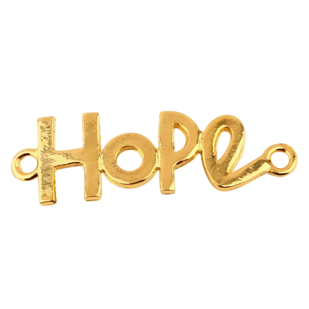 

Hope Alloy Bracelet Bangle Pendant Ornament DIY Necklace Crafts Connector