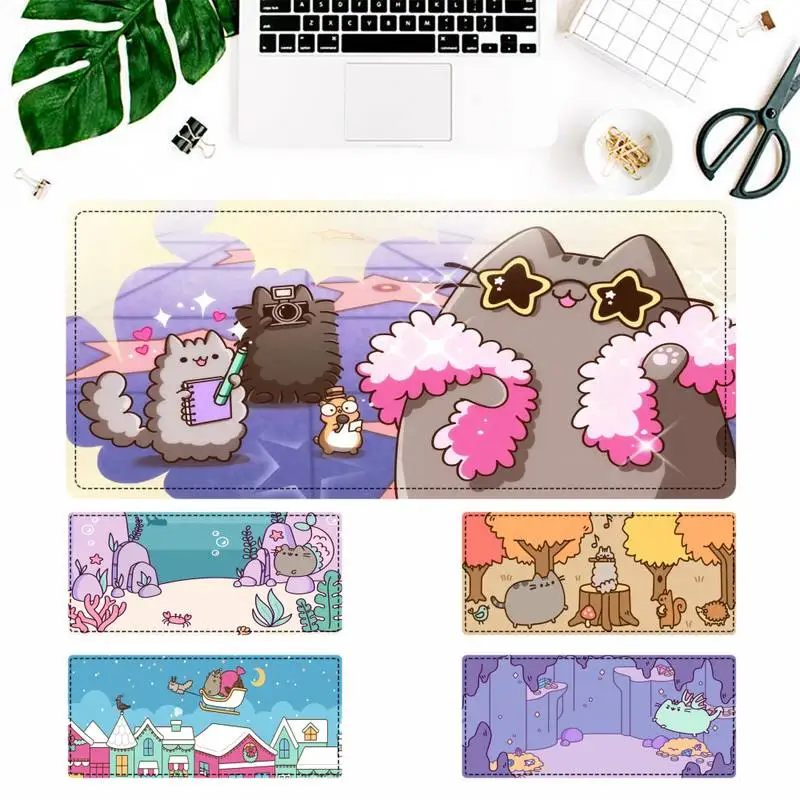 

Popolar cute cat Mouse Pad Gamer Keyboard Maus Pad Desk Mouse Mat Game Accessories For Overwatch