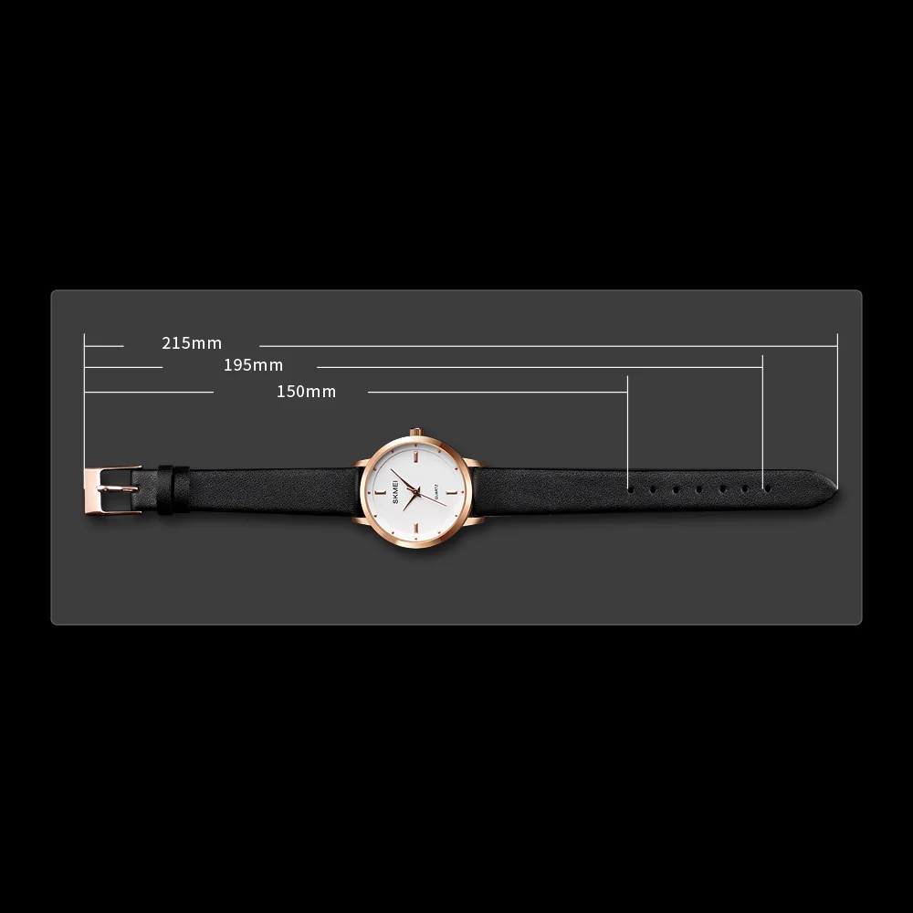 

SKMEI Women Watch Female Quartz Wristwatches Ladies Gift Casual Leather Strap Watches Reloj Mujer Montre