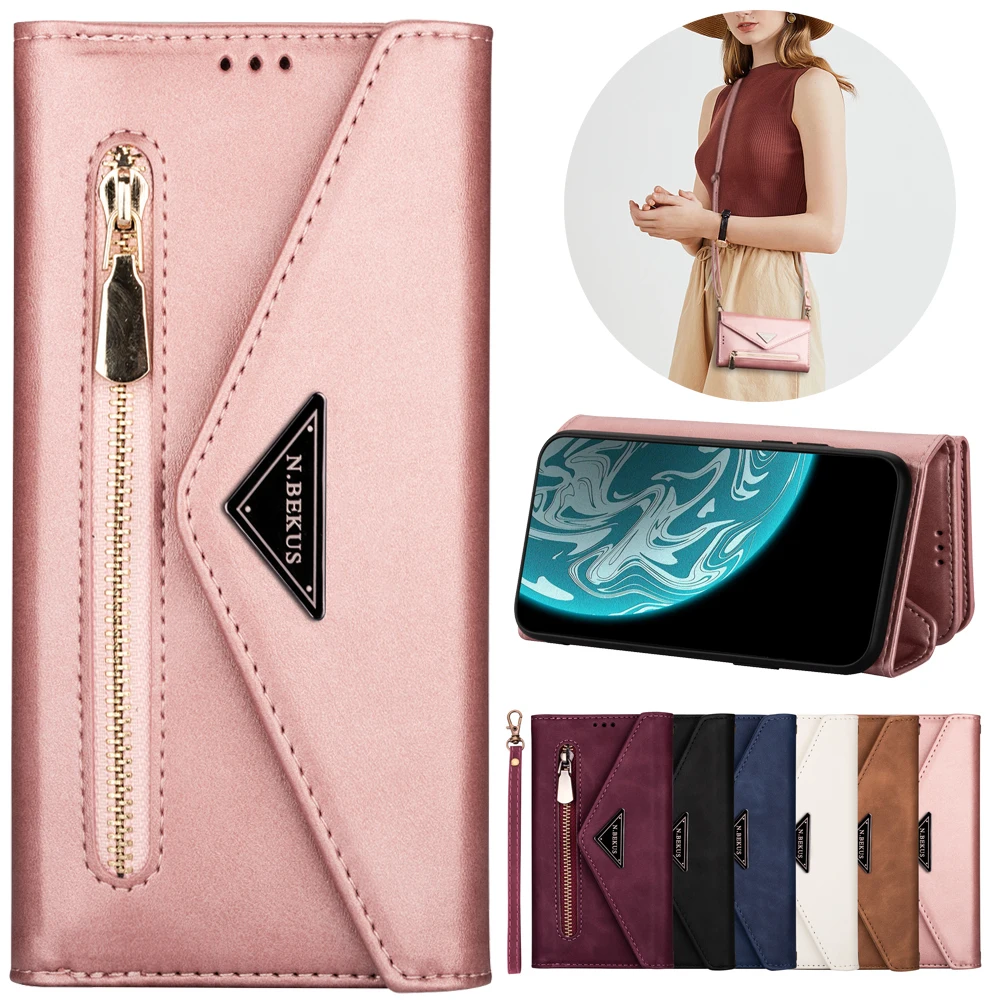 Leather Ladies Shoulder Bag Phone Case For Samsung Galaxy A71 A51 A41 A31 A31 A21S A12 A32 A42 A52 A72 A81 A91 Phone Stand Cover