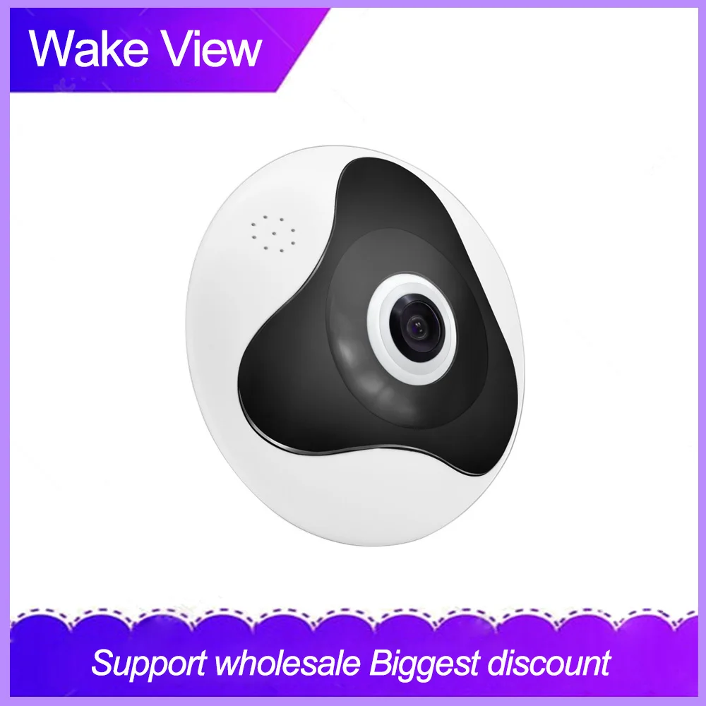 

Wi-Fi камера WakeView 960P 3D VR, панорамная IP-камера с углом обзора 360 градусов, камера «рыбий глаз» МП, беспроводная Wi-Fi Смарт-камера с TF-картой для дом...
