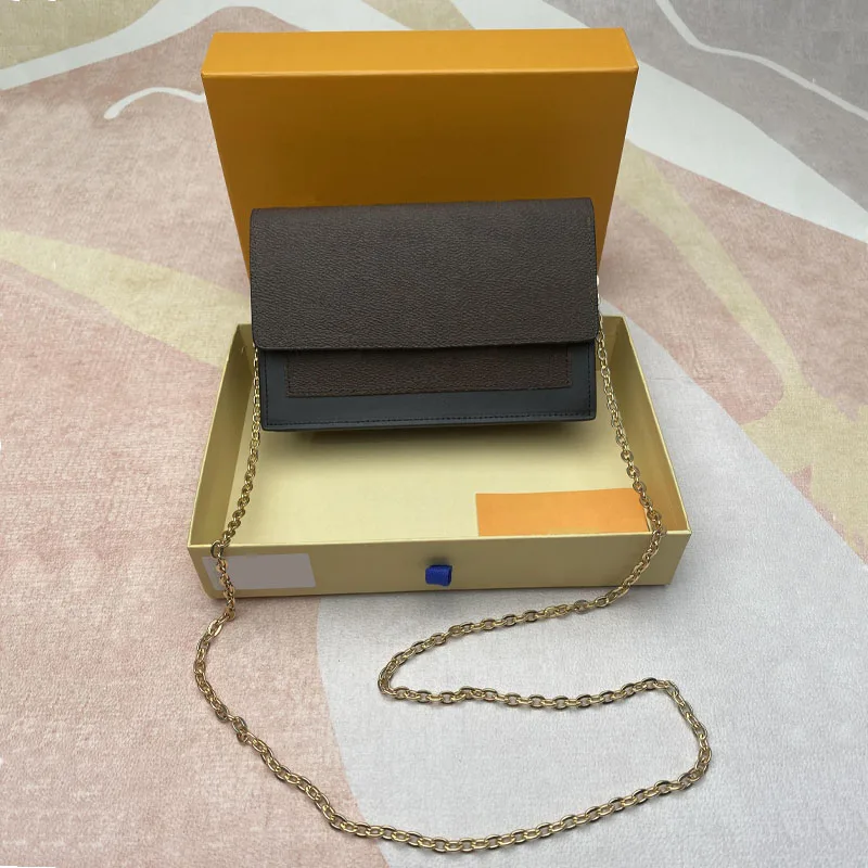 

2021 top luxury new classic natural leather women's chain shoulder bag