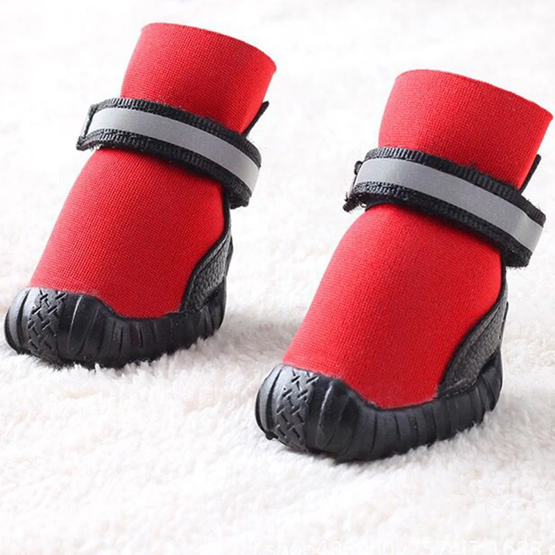 

Зимняя обувь для собак, светоотражающая теплая нескользящая обувь для чихуахуа для маленьких собак, ботинки, носки, товары для домашних жив...