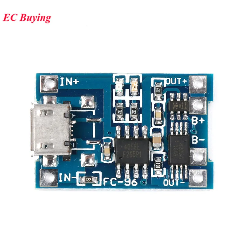 Micro USB 5V 1A 18650 TP4056 модуль зарядного устройства литиевой батареи зарядная плата с