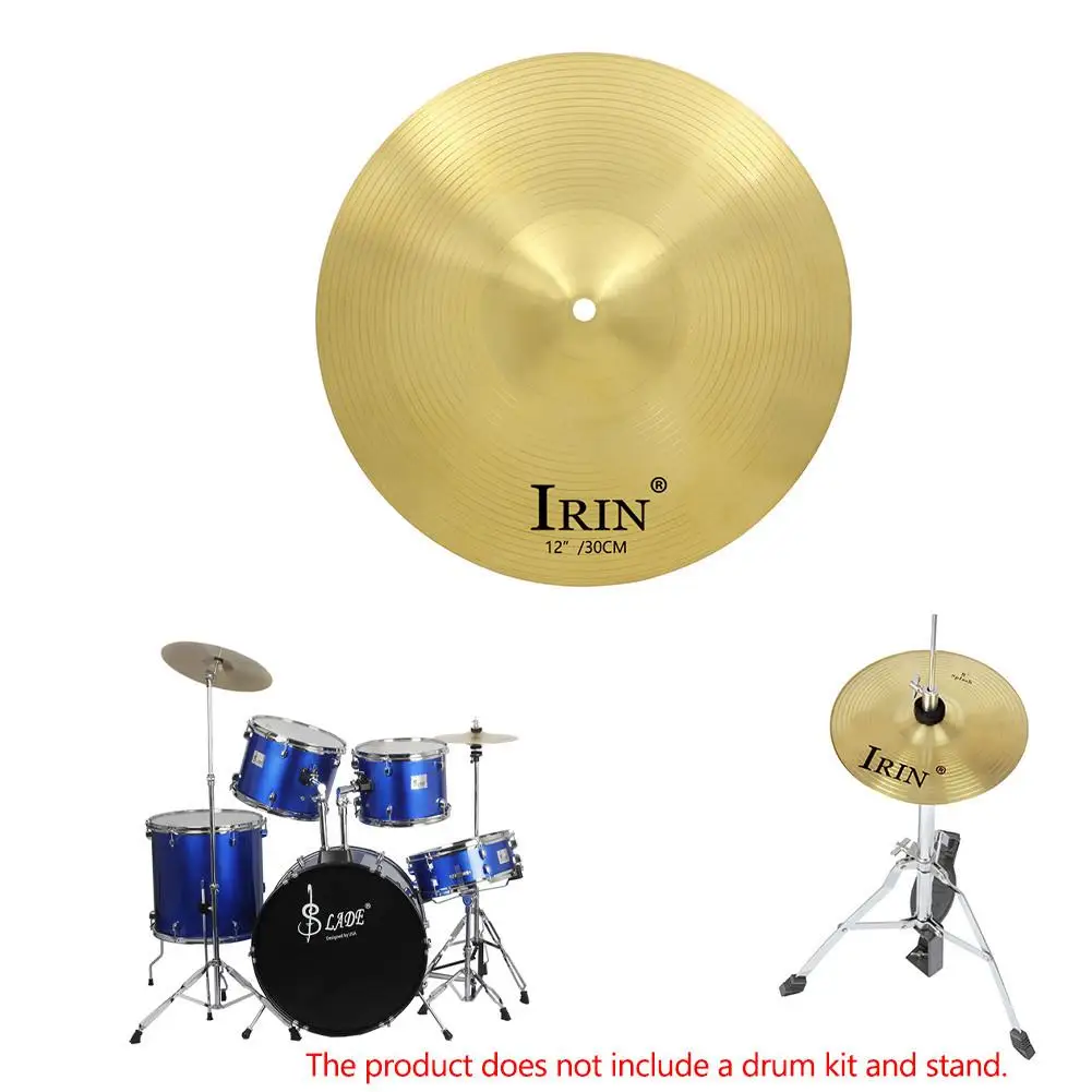 

8/12/14 Inch Brass Alloy Crash Ride Hi-Hat Cymbal Copper Musical Percussion Instrument Cymbals for Beginner Student Gifts