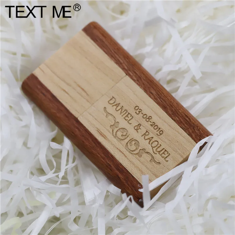 

TEXT ME 64GB free custom logo LOGO wooden rotatable 360 degree USB flash drive pendrive 4GB 8GB 16GB 32GB memory stick LOGO lase