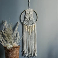 macrame woven chic bohemian nordic style bohemian woven tapestry decoration pendant dream catcher to student gifts wall hanging