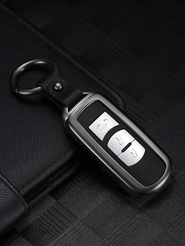 Алюминий сплав оболочки держатель Автомобильный ключ чехол крышка для ключей в