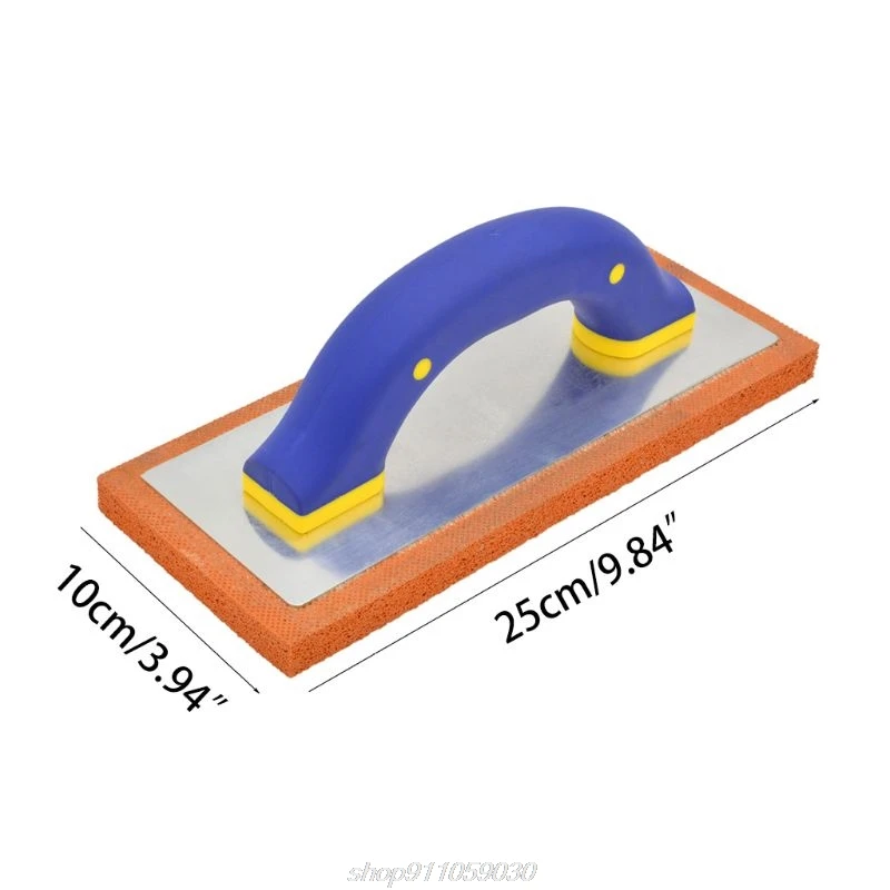 

Professional Rubber Skimming Trowel Scraper Handheld Foaming Plastering Concrete Spatula Grout Float Tiling Tool F06 21 Dropship