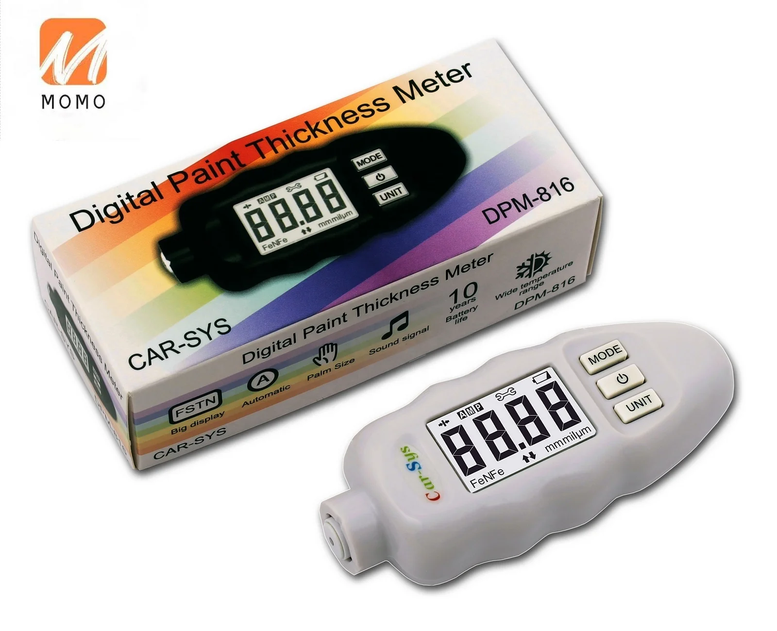 

Testing Equipment Coating Thickness Gauge DPM-816 Paint Meter for Car & Industrial Apply (White)