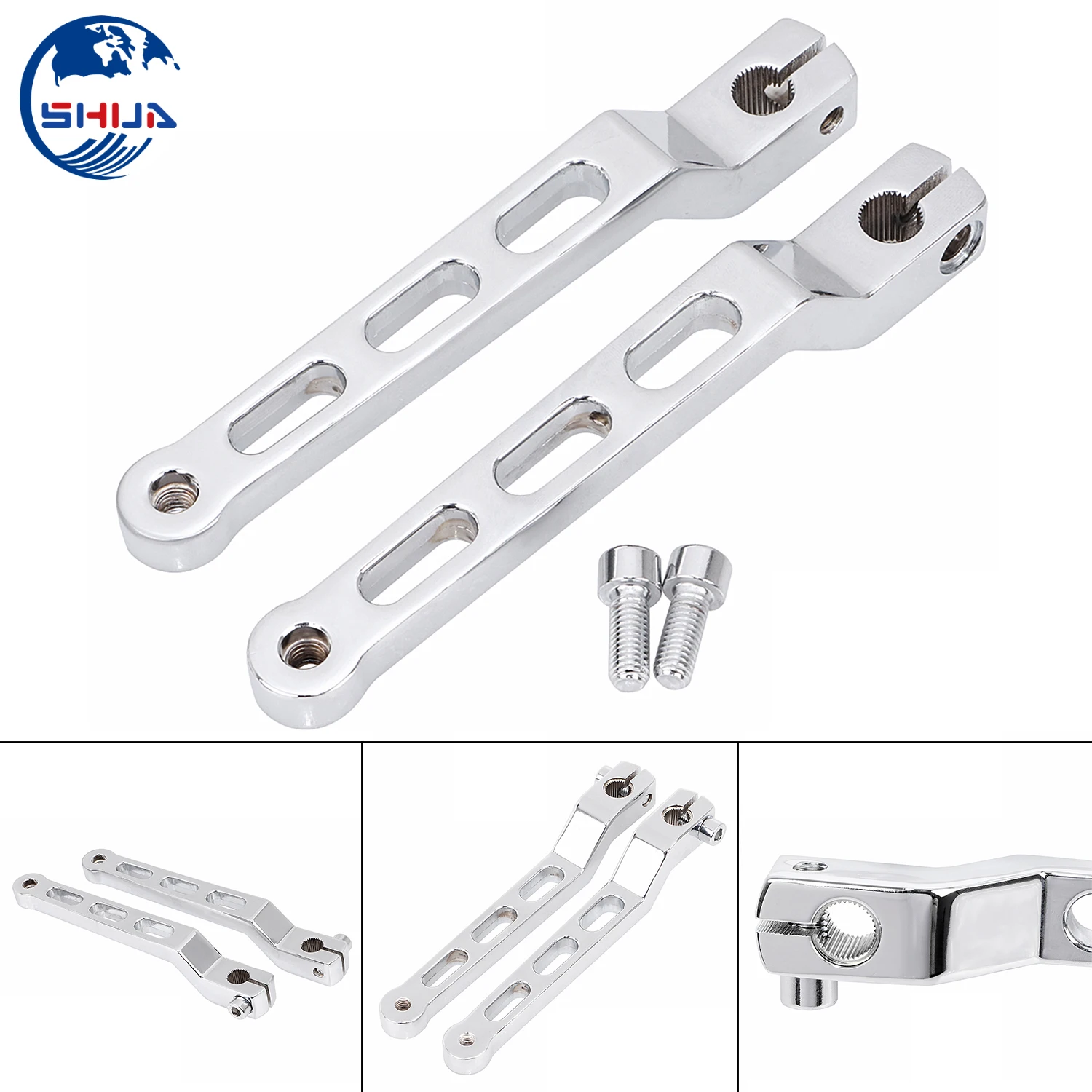 2x хром педаль переключения передач Рычажные рычаги пятки носок переключатель