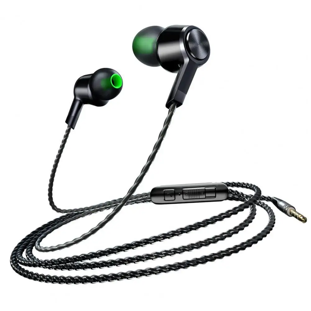 

M6 In-ear Earphone Heavy Bass 1.2m 3.5mm Wired Control Earbud with Mic for Sports