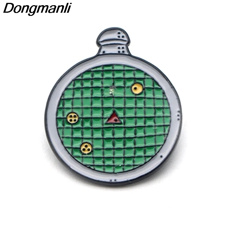 P3149 Dongmanli детектор металла Эмаль булавки и броши для женщин мужчин отворот Pin