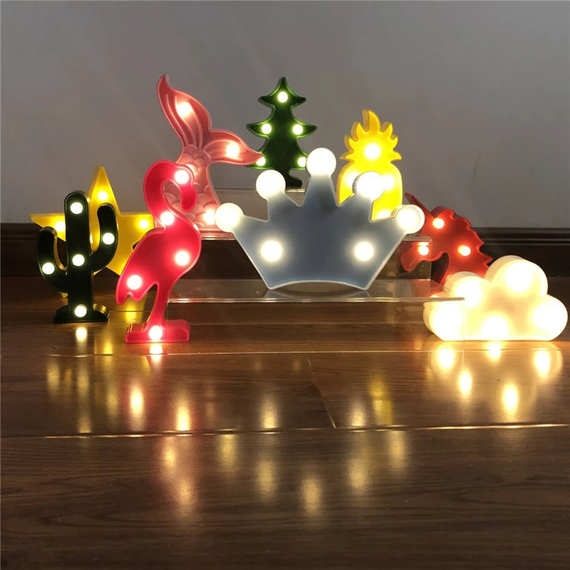 3D для малышей с изображением в виде ананаса/Фламинго/Моделирование кактусов