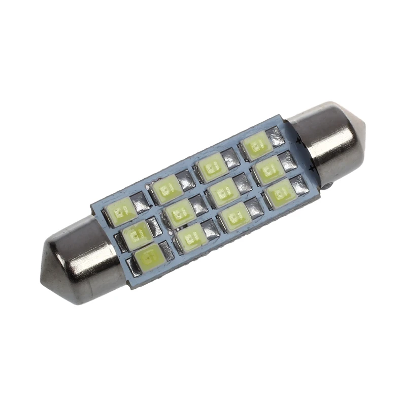42mm 12 SMD 3528 LED White Car Interior c5w Dome Festoon Bulb Light Lamp DC 12V | Освещение